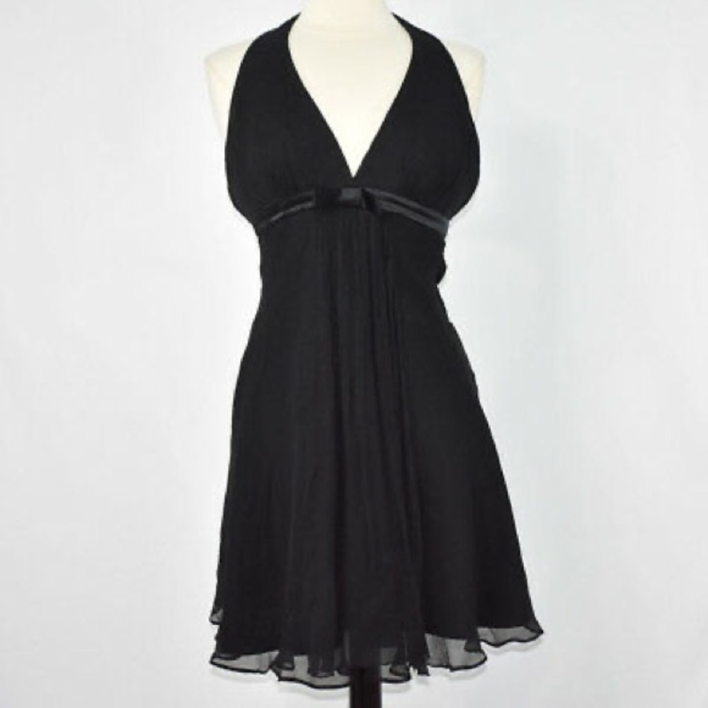 BCBG paris coquette black bow night dress NWOT